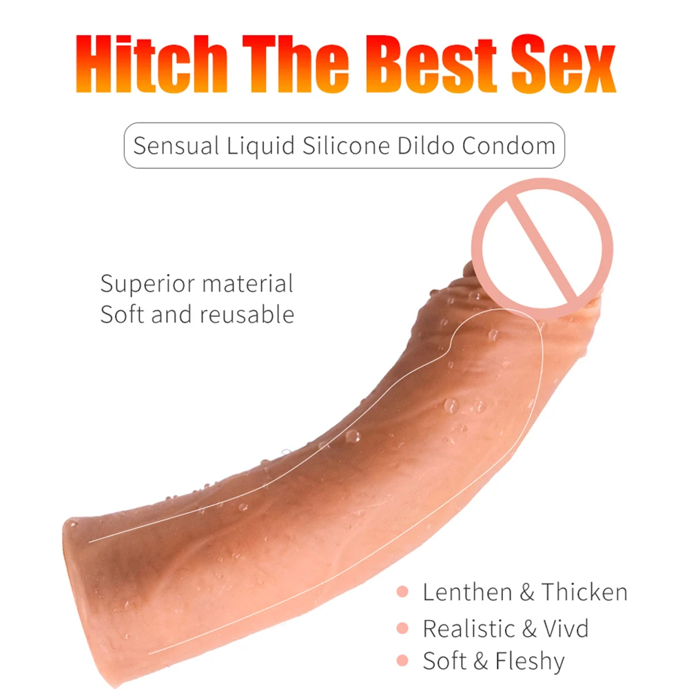 Удлинитель пениса многоразовые презервативы интимные игрушки для мужчин |