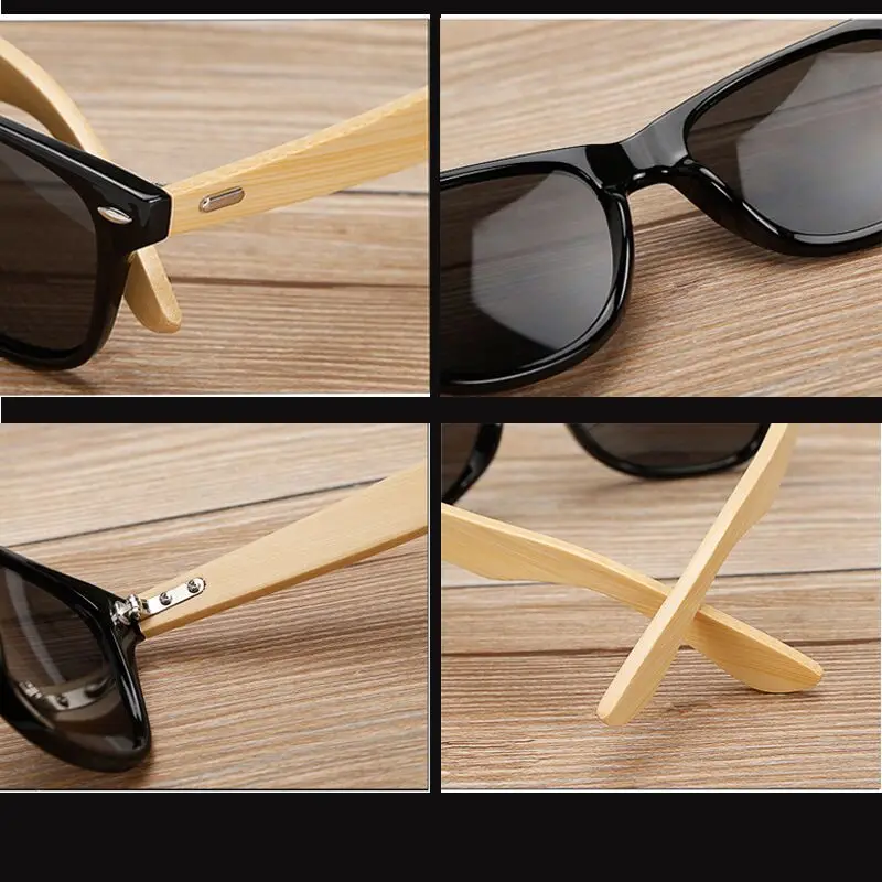 LVVKEE высококачественные деревянные мужские солнцезащитные очки ручной работы