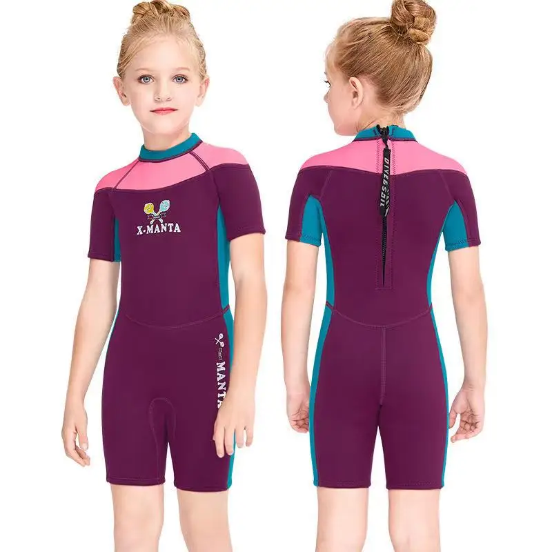 Новинка 2021 модный детский купальник для девочек неопреновый дайвинга 2 5 мм