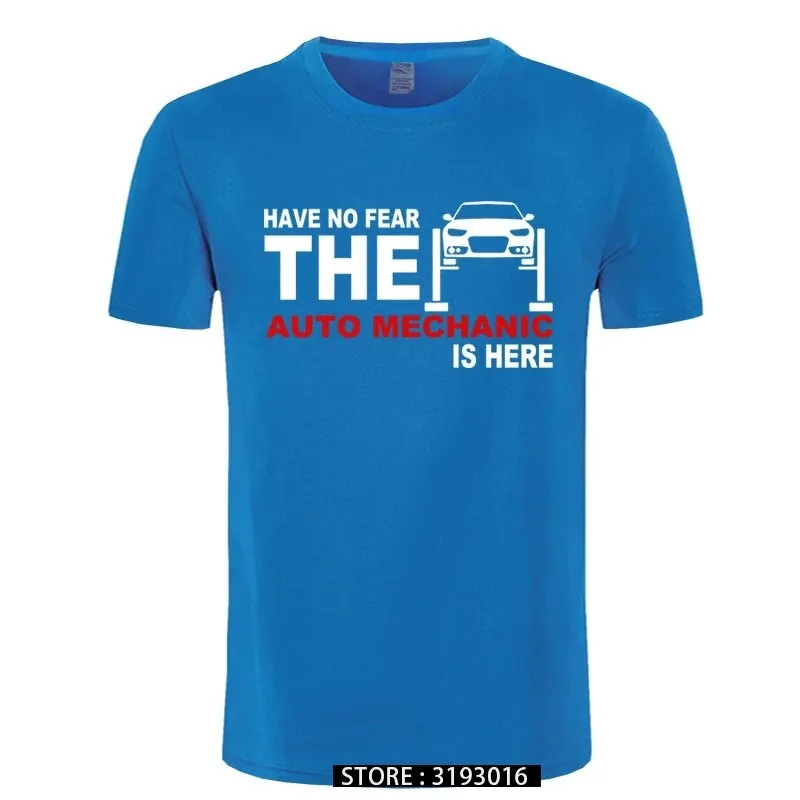 Не бойтесь что автомеханик здесь футболки хлопковая футболка с коротким рукавом