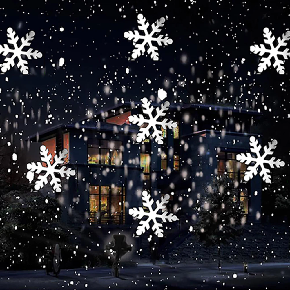 Светодиодный проектор для снежной погоды Рождественский эффект бури