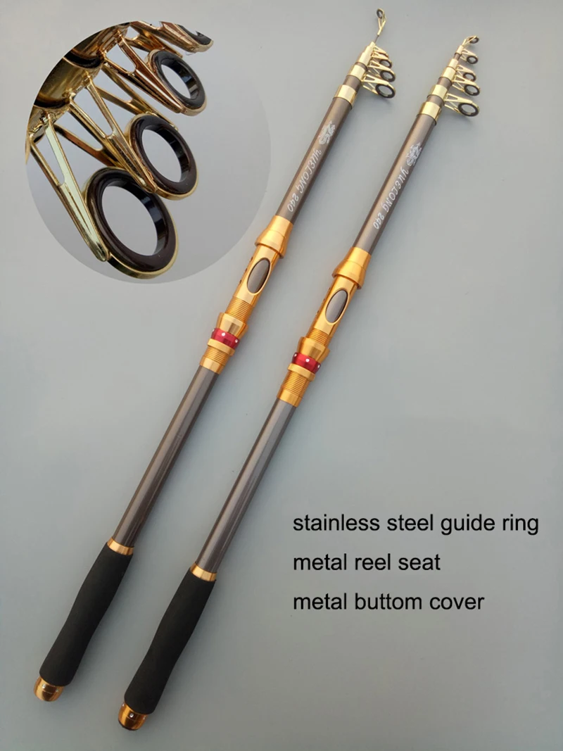 YUYU Fishing Rod Carbon Portable Spinning rods for fishing feeder Fishing Rods carp Hard Fishing Rod Telescopic spinning