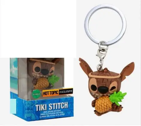 С принтом &quotЛило и Стич стежка Брелок виниловые Фигурки Коллекционная модель