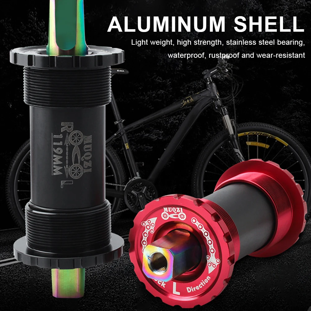 

Bike Titanium Alloy Bottom Brackets BB68 Ceramic Square Taper Axle 103/107/110/113/119mm MTB Road Folding Bicycle Shaft