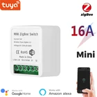 Tuya Zigbee Mini 2 Way on-off Switch, Tuya Smart Breaker, лестничный двойной переключатель управления, совместим с Alexa и Google Home