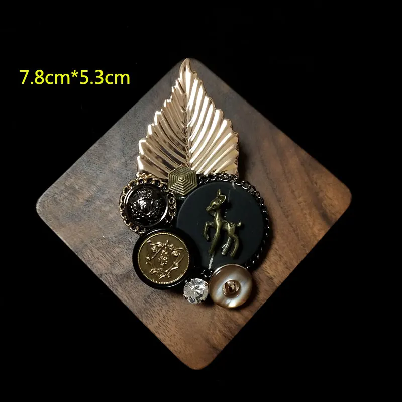 Винтажная брошь с бахромой в стиле барокко трикотажная бантом для свитера