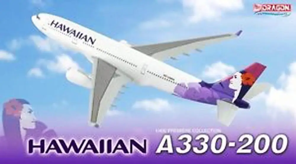 Дракон Гавайский A330 200 1/400 литой под давлением самолет модель самолета| |