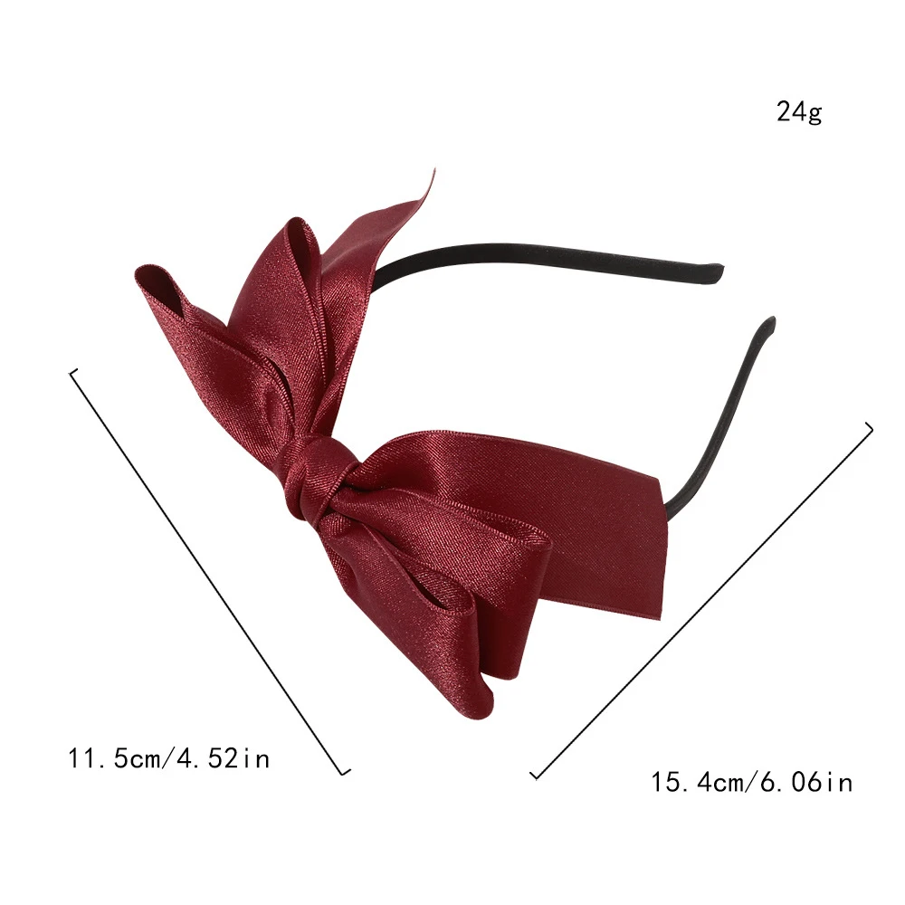 

New Fashion Big Bow Bezel Headwear Women Headband For Girls Vintage Hair Bands Wide Hair Hoop Handmade Korean Hair Accessories