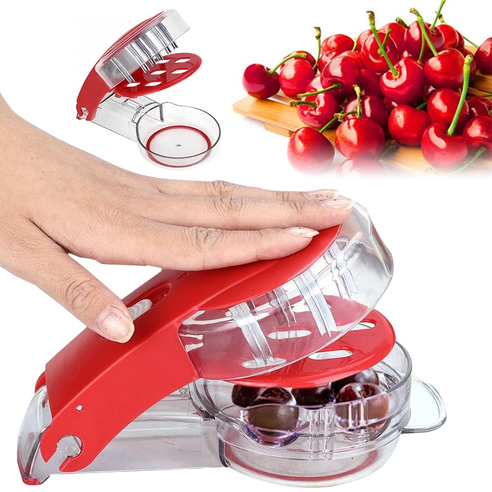 Косточка Для вишни с 6 отверстиями и контейнером кухонные приспособления