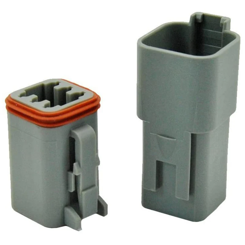 

5 Kit 6 Pin Way DT Series Connector Gray Receptacle IP67 Waterproof Heavy Duty 14-20 AWG 13 Amps Continuous