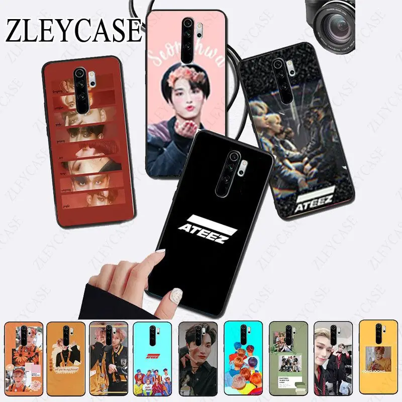 HongJoong SeongHWA ATEEZ аксессуары для телефона чехол redmi note8pro note7 note5 note6pro 7A 8A 8 note9s note9pro