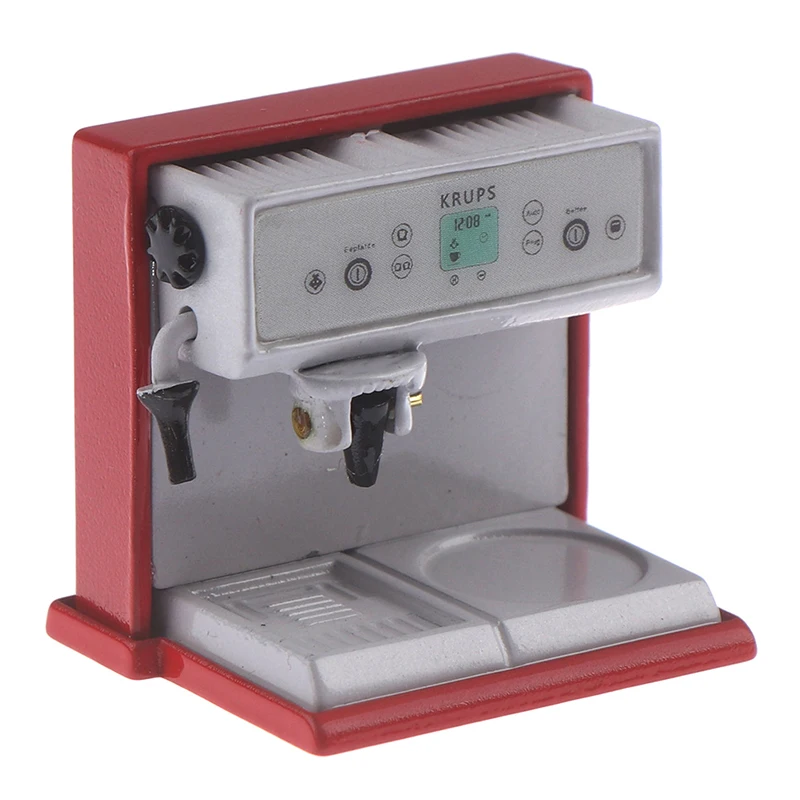 Металлическая Кофеварка имитация кухонной мебели кукольный домик Миниатюрные