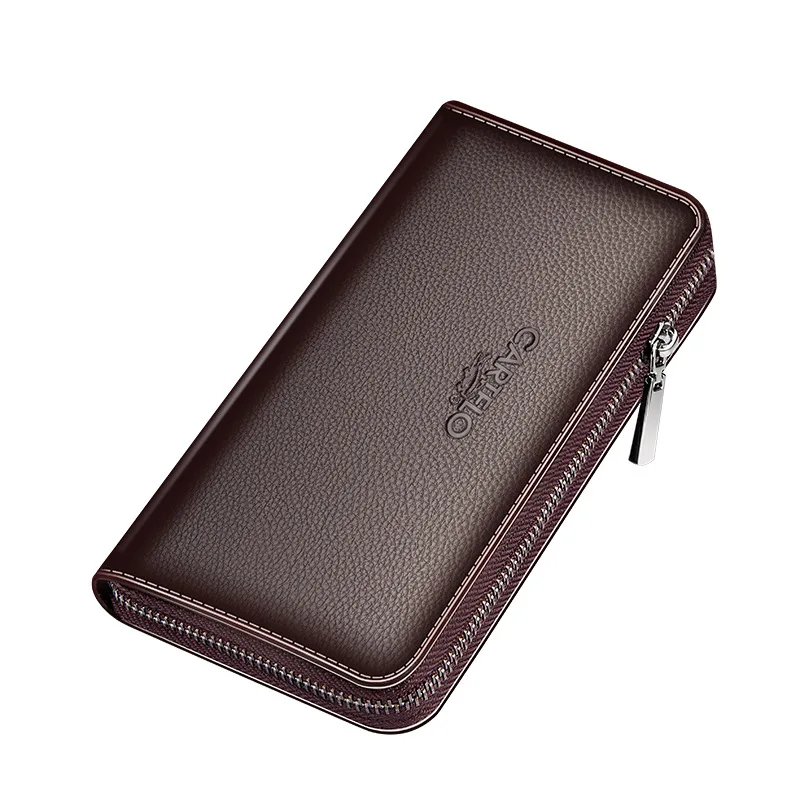 

Men Clutch Bag Large Capacity Men Wallets Zipper Cell Phone Pocket High Quality Multifunction Wallet For Men billetera hombre
