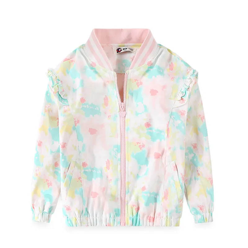 

New 2021 Spring Autumn Child Kid Clothes Baby Girls Jackets Big Girl Double-Deck Windproof Jacket Outwear