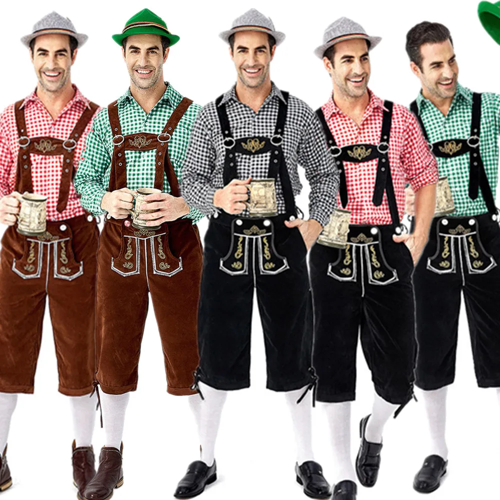 Костюм пивного человека Lederhosen на Октоберфест костюм для Хэллоуина Баварской