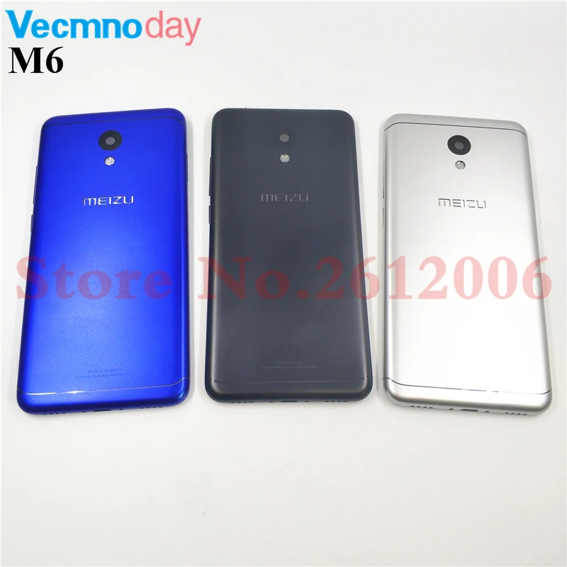 Корпус для Meizu M6 m6 mini M711H M711Q металлический аккумулятор задняя крышка Запасные части чехол+ кнопки объектив камеры+ боковые клавиши