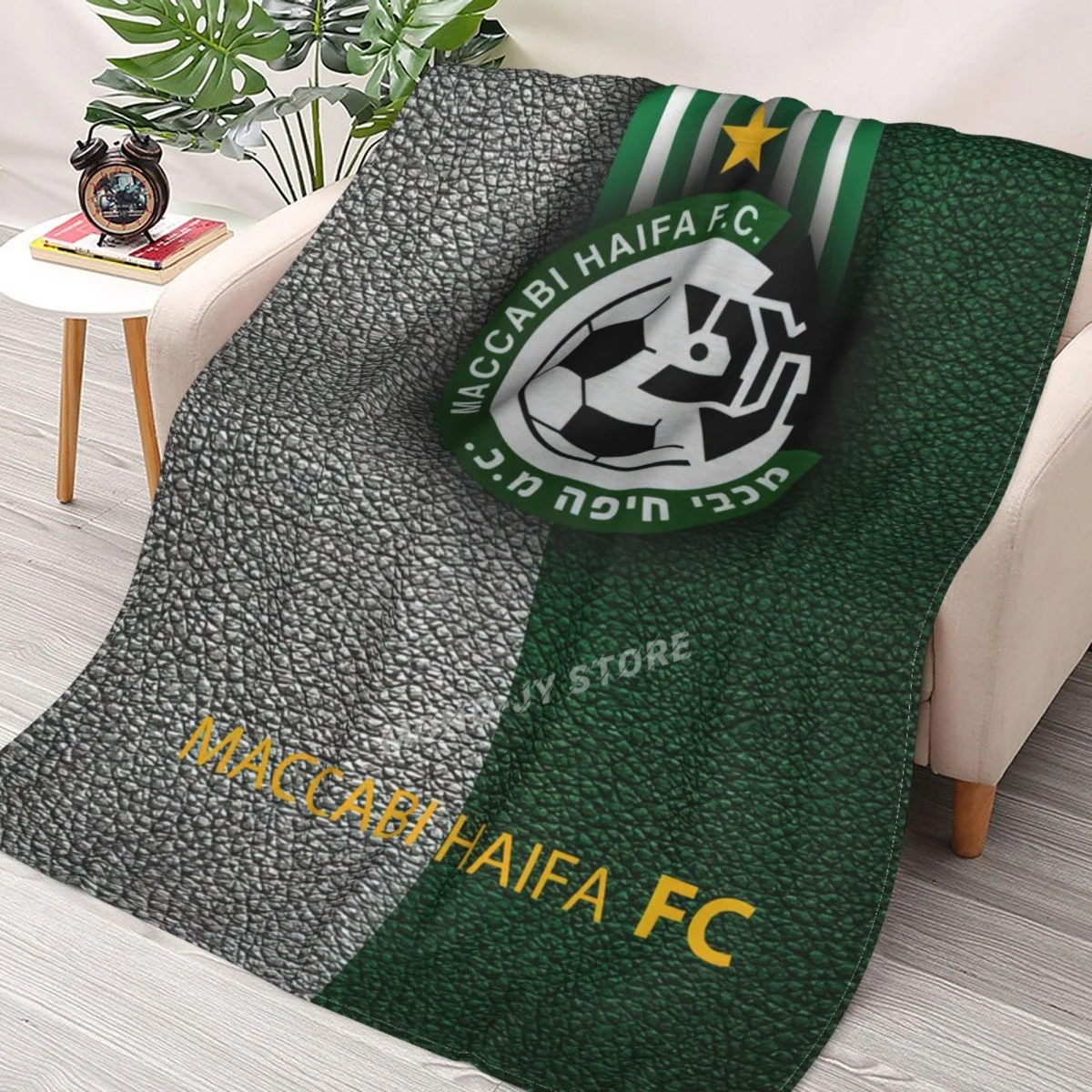 Одеяло Maccabi Haifa Fc colcha a cuadros para cama cubierta de playa mantas администраторы 70x100 220x240 220x260 | Дом и