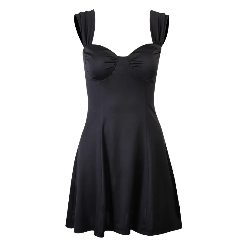 

Dark Hepburn Sexy Little Black Dress Suspender Skirt Dark Hepburn Black High Waist Dress Sexy Dress Black Dress Clothing Women