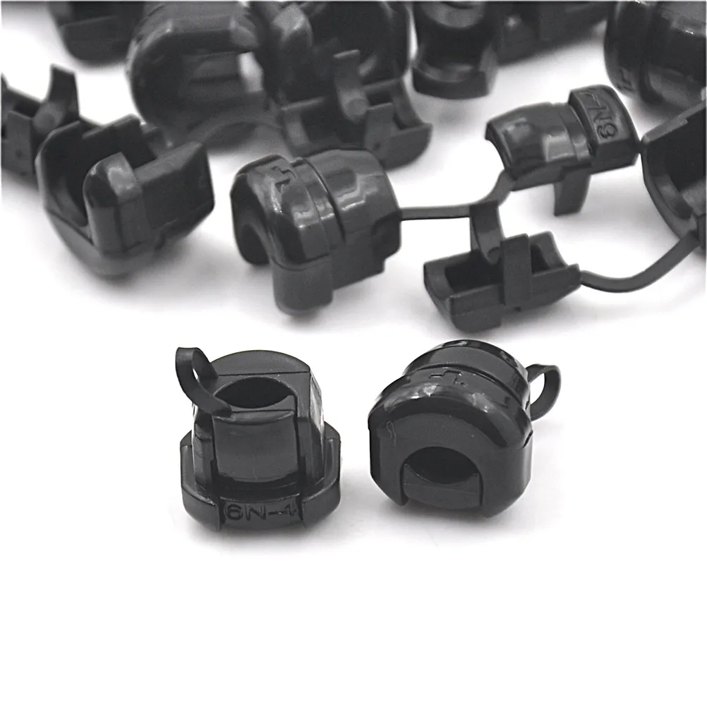 

20 PCS Strain Relief Bushings 6N-4 Strain Relief Bushing SJT 18AWG T=0.5~1.6mm Nylon Wholesale Black