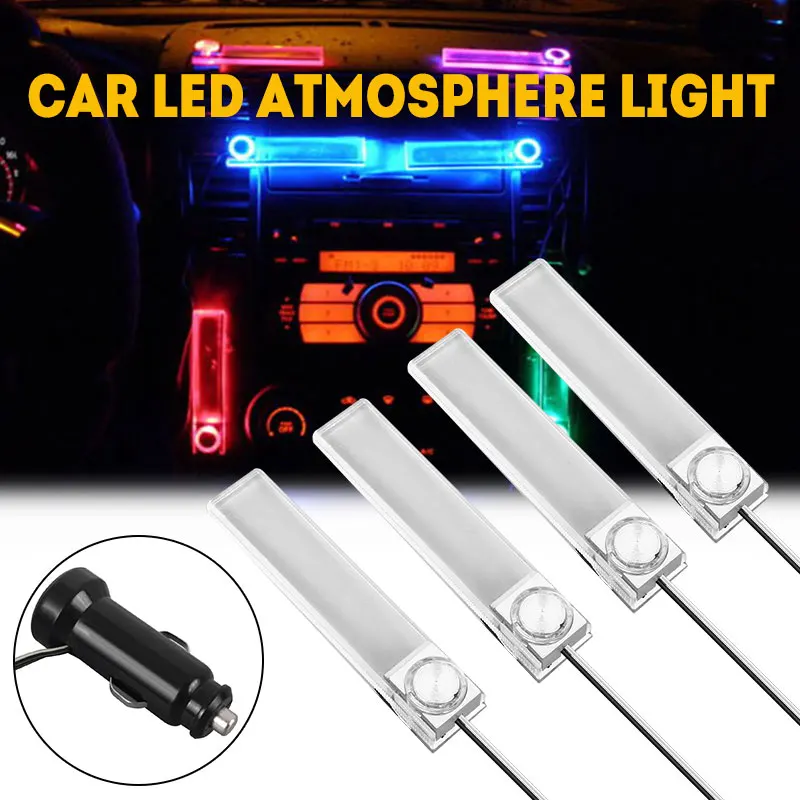 Vehemo светодиодный внутренний ножной свет 4 декоративный Автомобильный окружающий