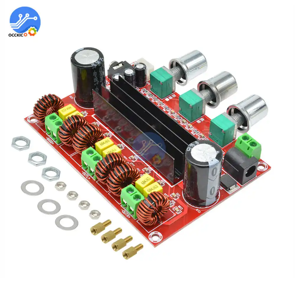 DC 12 V-24 V TPA3116D2 50Wx2+ 100 Вт 2,1 3 Каналы цифровой сабвуфер усилитель доска модуль Мощность аудио усилитель для колонок