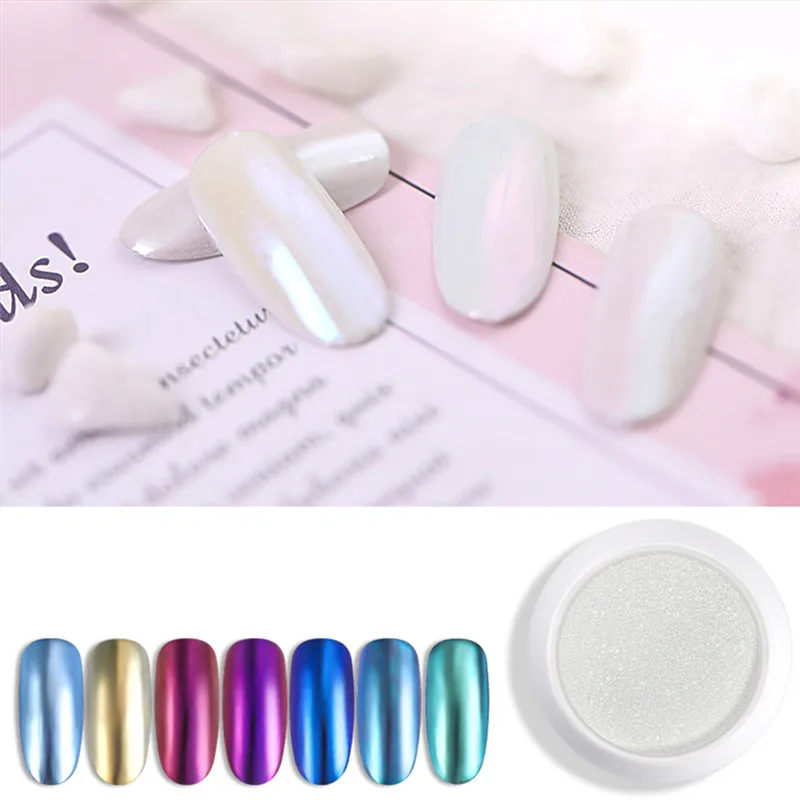 1 коробка порошок для ногтей пыль жемчужный белый бриллиант волшебный дизайн