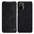 Nillkin Qin 360 Противоударный PU кожа кожаный чехол Флип Бумажник Книга телефон чехол книжка для на ксиоми редми нот 10s 10 про max 2021г нот10 10про Xiaomi Redmi Note 10s 10 Pro Max Note10s s 64128 ГБ БАМПЕР