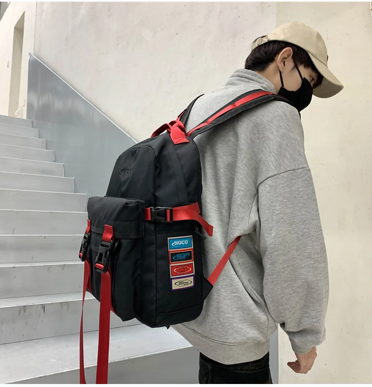 

PB4155 2021 new Male college students large-capacity versatile campus fashion trend backpack bag backpack female