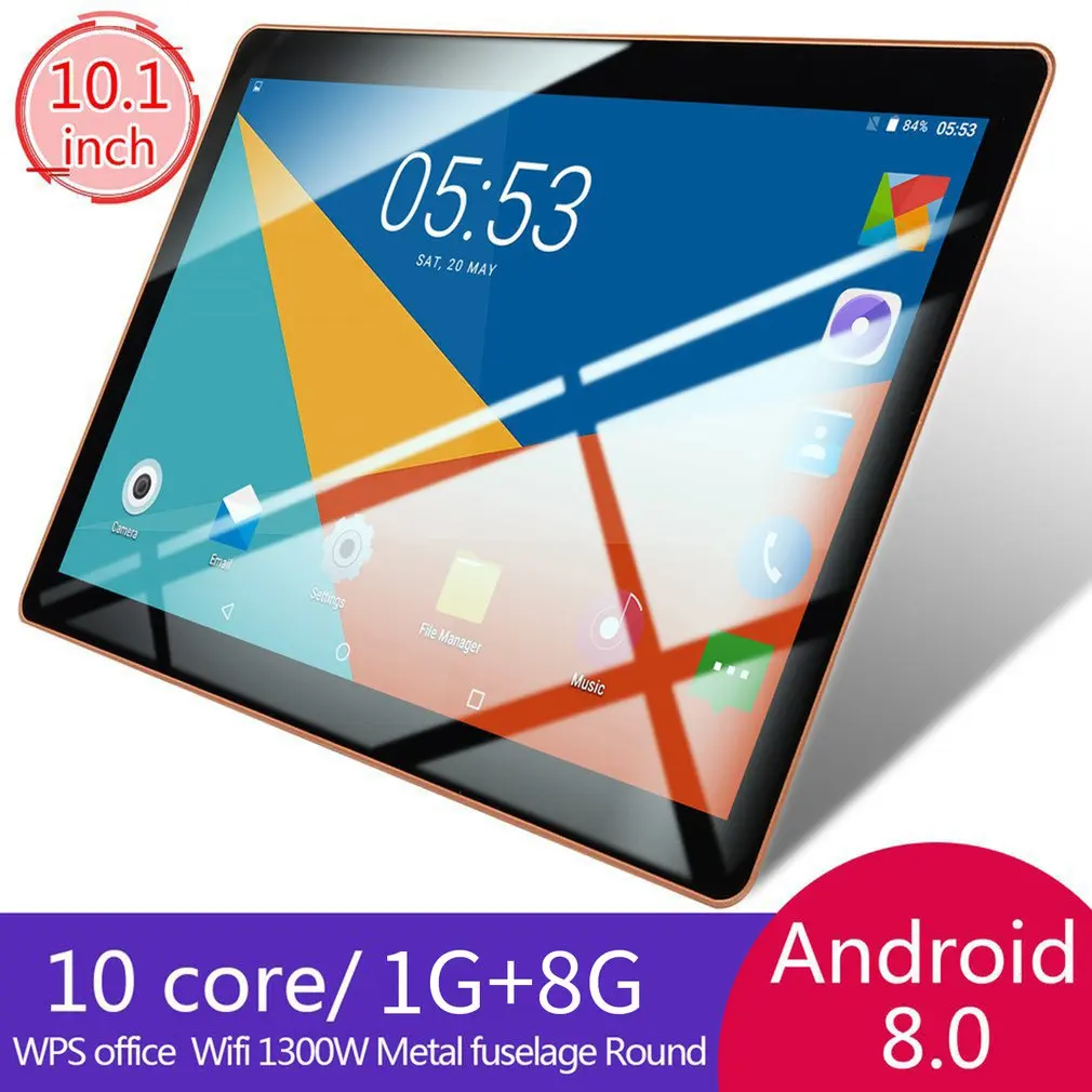 

10.1 Inch IPS Screen Android 8.0 Ten-core Tablet PC 6GB+64GB Dual SIM Card Slots 3G Phone Call With GPS FM (US EU UK AU)