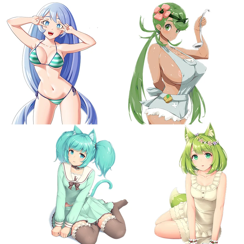 

Бикини Three Ratels, красивые сексуальные девушки, аниме наклейки из ПВХ для капота автомобиля, ноутбука, мотора, подарок, украшения для дома