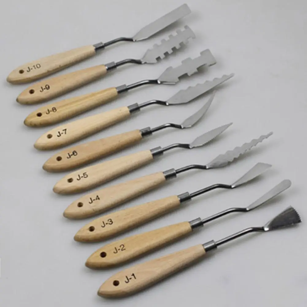 Скребок для палитры из нержавеющей стали набор ножей рисования масляная