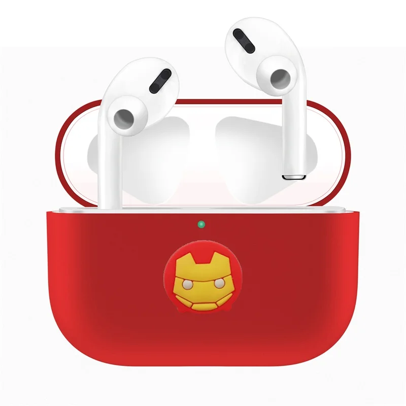 Red 6 Для Apple AirPods Pro Чехол для замены ТПУ милый защитный чехол для AirPods 3 беспроводной Bluetooth наушники протектор рукав - Color: Red 6