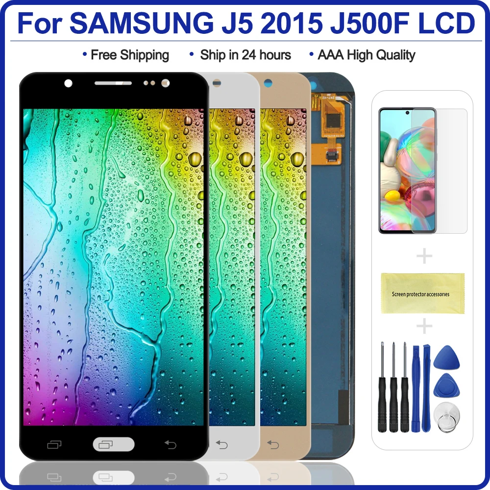 ЖК дисплей с сенсорным экраном в сборе для Samsung GALAXY J5 2015 J500 J500F J500M J500Y сменный SAMSUNG