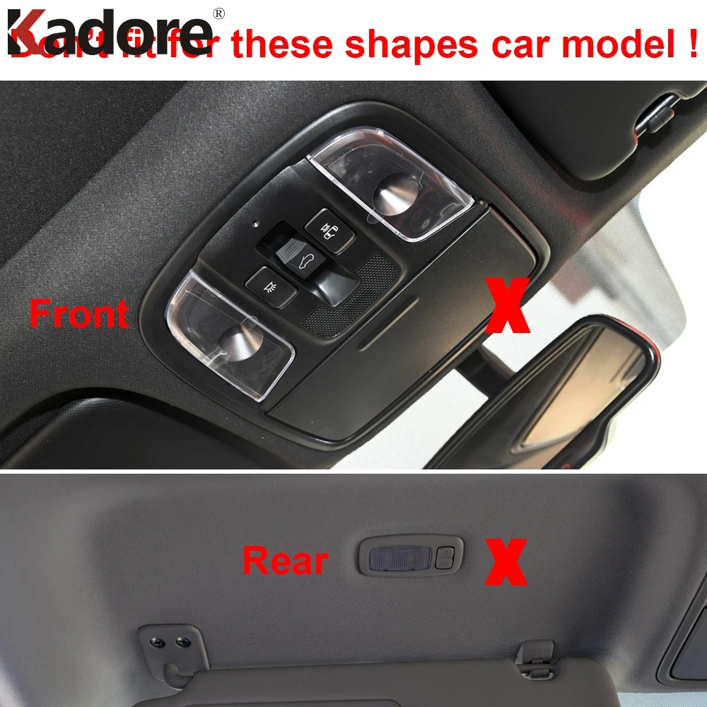 For Kia Sportage 2016 2017 2018 ABS Matte Car Interior Front Rear Roof Reading Light Lamp Cover Trim Sticker Accessories 3pcs | Автомобили