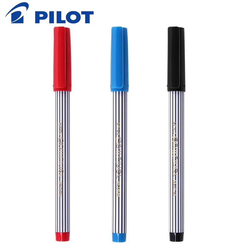 

3Pcs Pilot BL-5M Zebra Stripe Ball Pen 0.8mm Smooth Signature Pen Marking Business Bullet Head Large Capacity Student Stationery