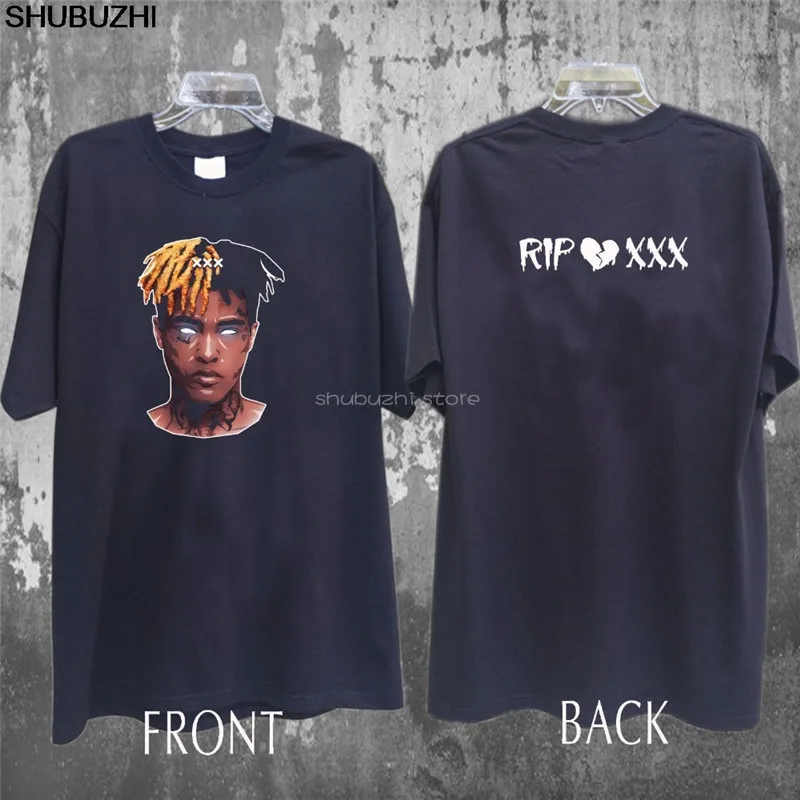 Новые футболки унисекс Забавные топы футболка RIP XXXTentacion хип хоп Музыка Мужская