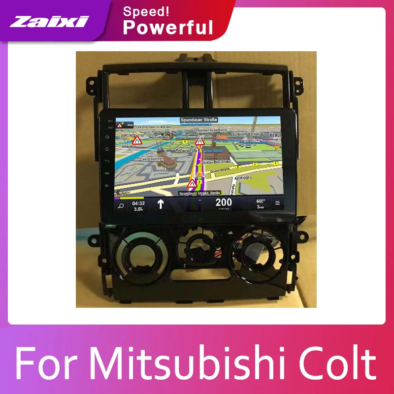 ZaiXi Android 2 Din Автомобильный Радио Мультимедиа Видео плеер Авто Стерео gps карта для Mitsubishi Colt 2002- медиа Navi навигация