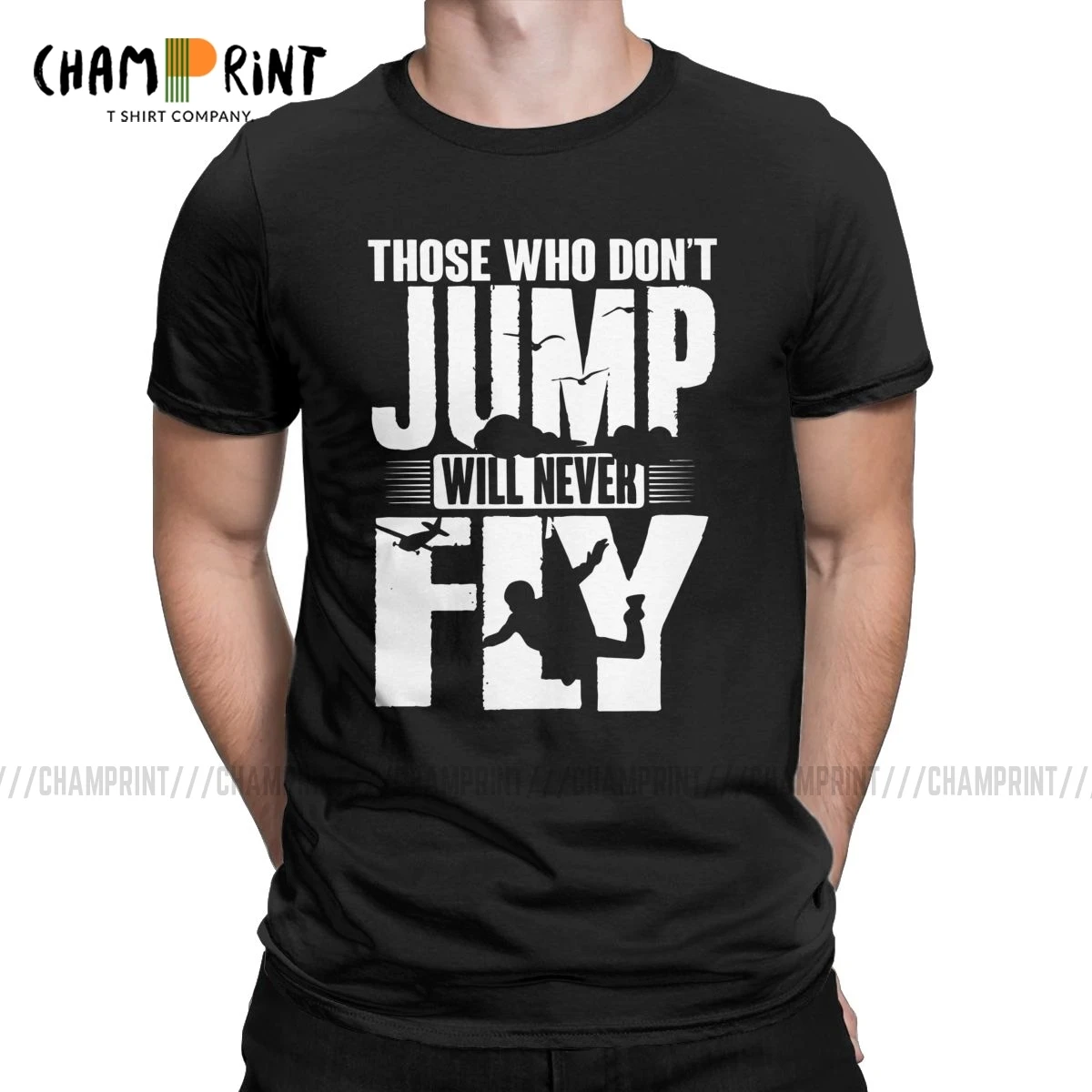 Мужская футболка новинка для тех кто не прыгает никогда летит забавная ныряния с