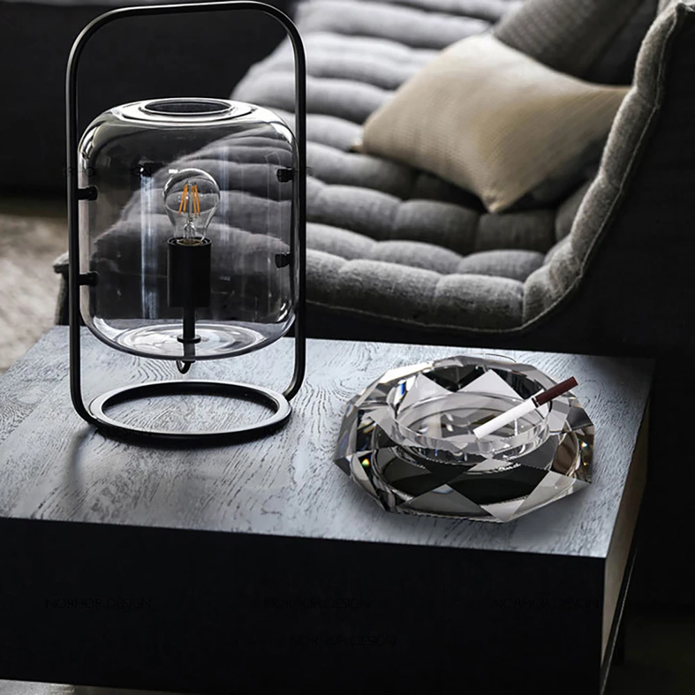Пепельница из хрустального стекла портативная Бытовая пепельница для сигар