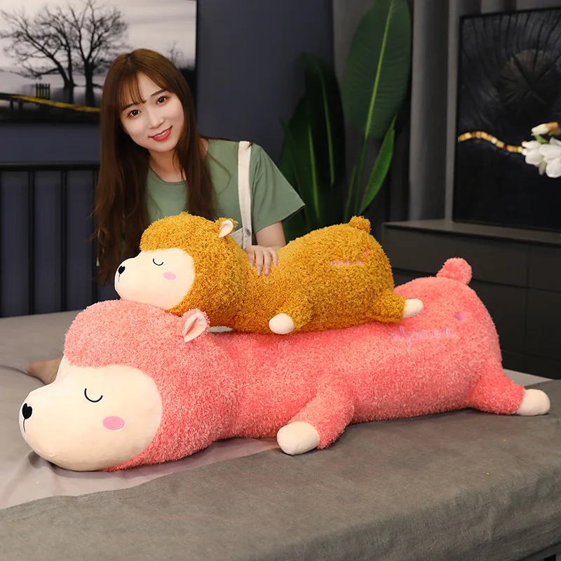 

65--120CM Kawaii cute anime crossing alpaca Large software plush toys doll pillow car room bed decoration holiday birthday gifts