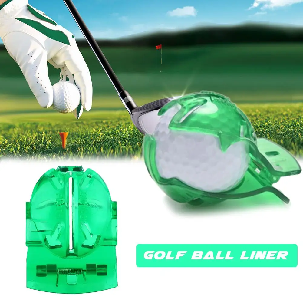 

1PCS Golf Scribe Accessories Supplies Transparent Golf Ball Green Line Clip Liner Marker Pen Template Alignment Marks Tool