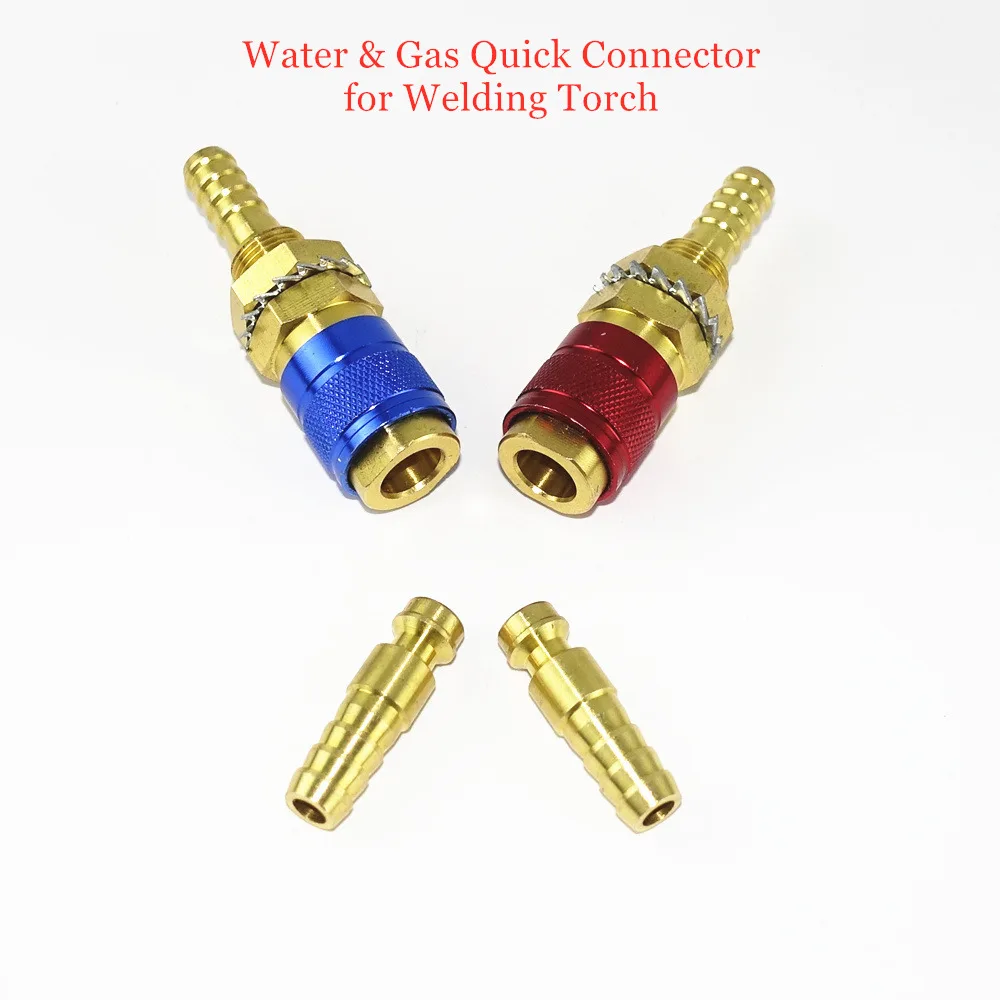 

Water Cooled Gas Adapter Quick Connector Fitting for TIG Welding Torch or MIG Welding Torch Plug