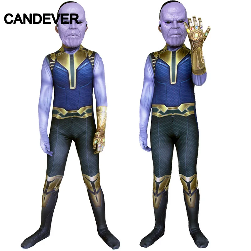 Эндгейм танос маскарадные костюмы демон для взрослых мужчин мальчиков детей
