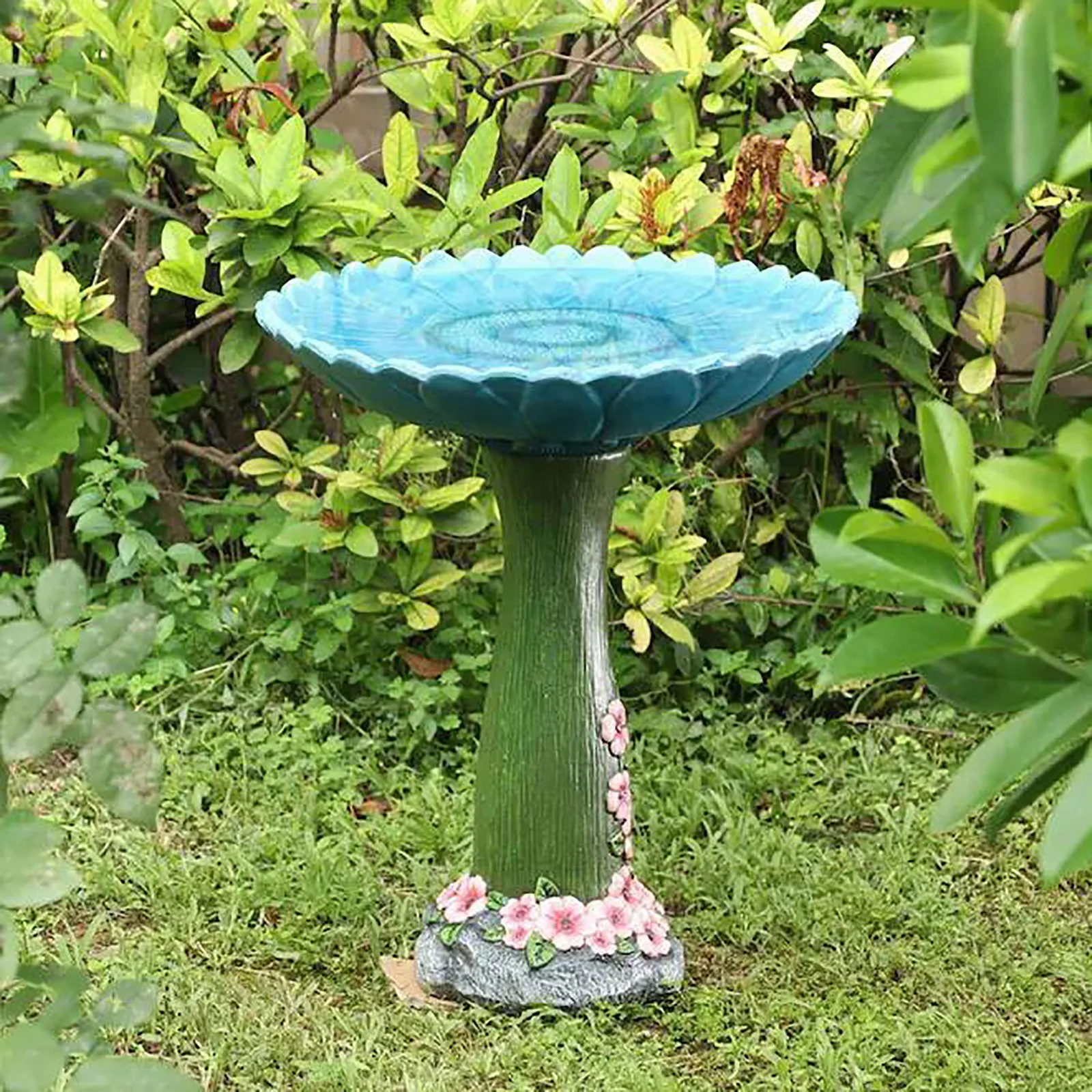 Resin Rabbit Birdbath Polyresin Antique Garden Bird Bath For Home Yard Animal Sculptures Ornament Miniatures Craft #T3G | Дом и сад
