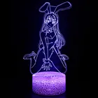 Аниме Waifu Mai Sakurajima светодиодный ночник для спальни Декор Mai светильник подарок для друга Sakurajima Bunny Girl Светодиодная лампа Аниме подарок