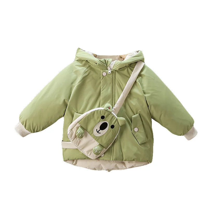 

New Winter Baby Girl Clothes Children Outerwear Fashion Thick Hooded Coat Toddler Casual Costume Infant Boy Clothing Kids Jacket