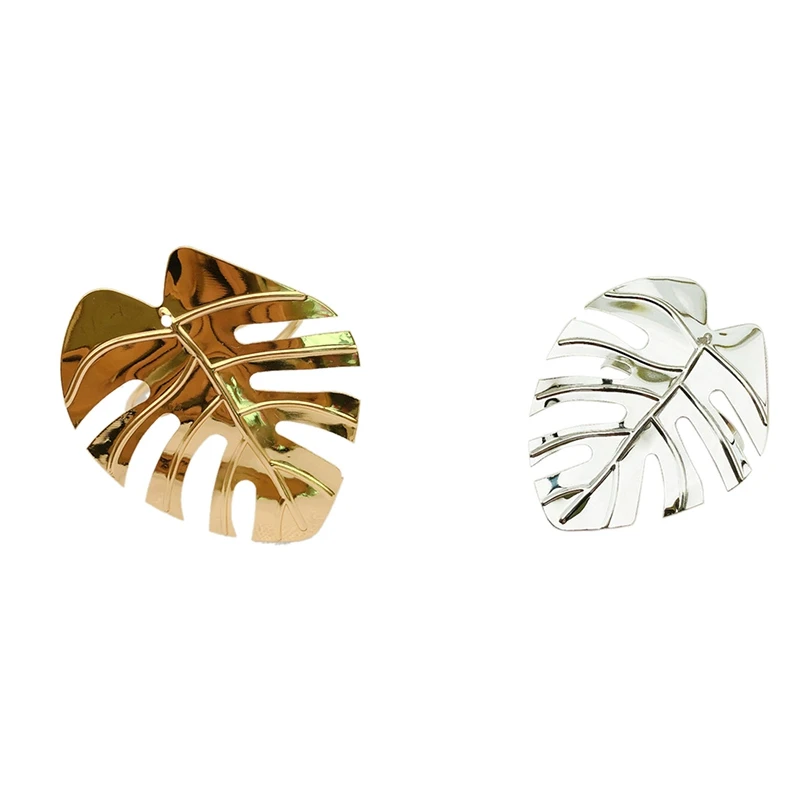 

12Pcs Hotel Napkin Ring Turtle Leaf Green Leaf Napkin Circle Hawaiian Wedding Napkin Buckle Dinner Party Wedding