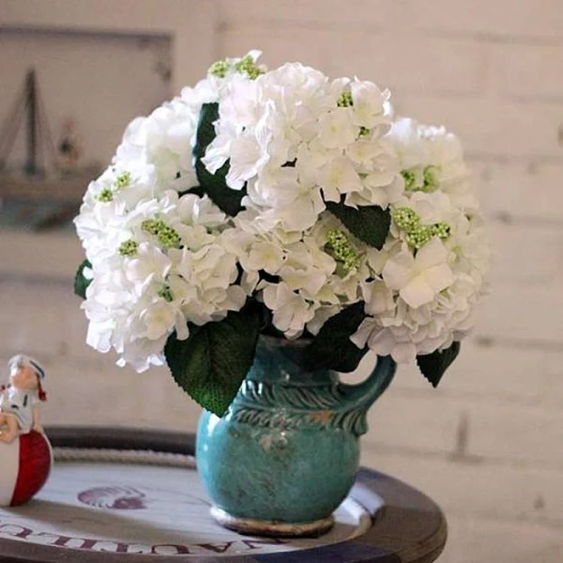Искусственная Гортензия 1 букет 5 шт. 8 см Шелковый цветок сделай сам свадебная