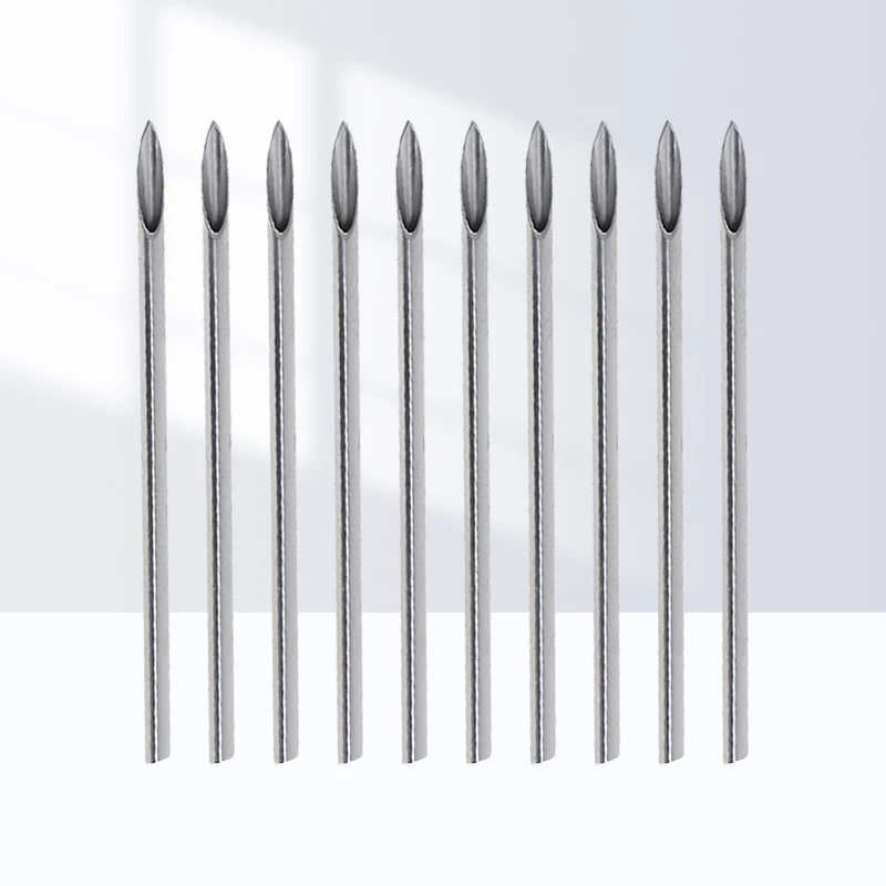 10pcs/set Disposable Tattoo 12g/14g/16g/18g/20g Piercing Needles For Navel Nipple Ear Nose Lip Tattoo Piercing Needles Kit Tool