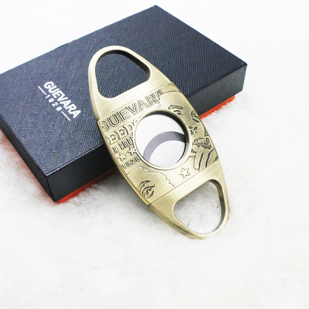 Нож GUEVARA с двойными лезвиями карманный классический резак для сигар гильотина из